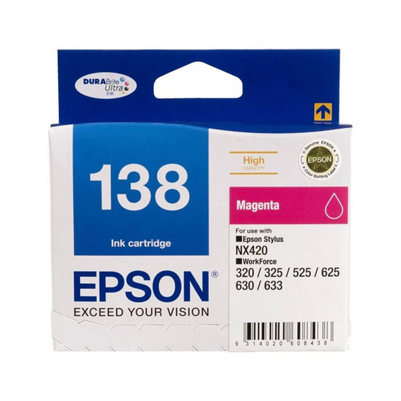 Epson s vysokým výnosem inkoustové kazety T138