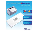 UNISTAT LASER/INKNET/Copier Label 100pk