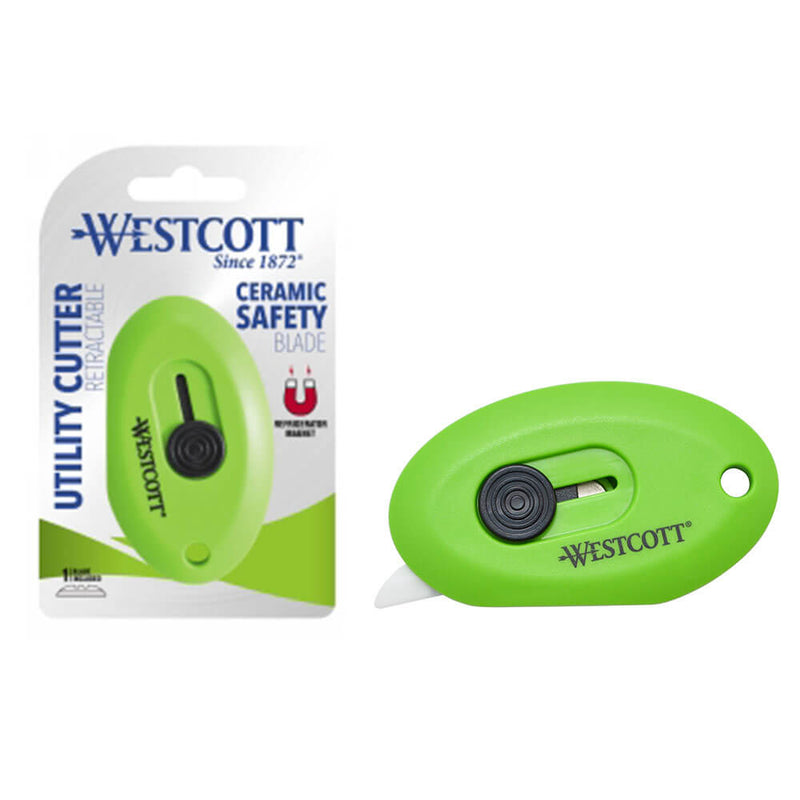 Westcott zatahovací řezačka keramických boxů (zelená)