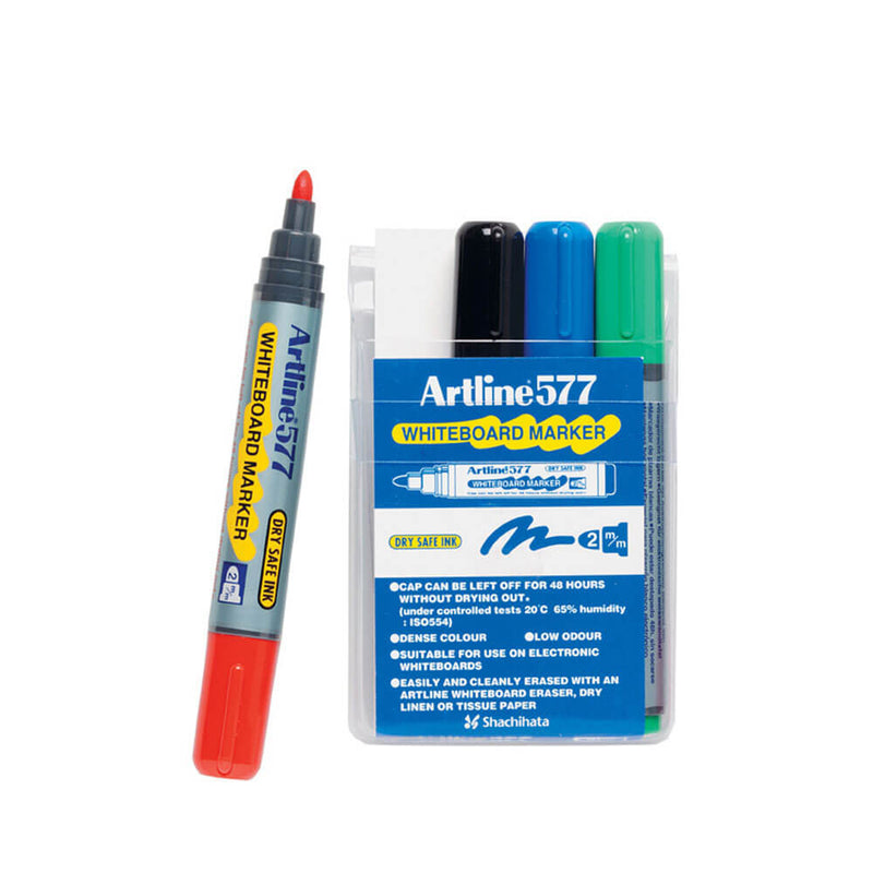 Artline Whiteboard-Marker 3 mm Rund sortiert