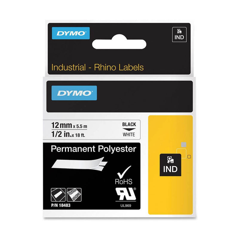 Dymo Tape Label White (12mmx5,5 m)