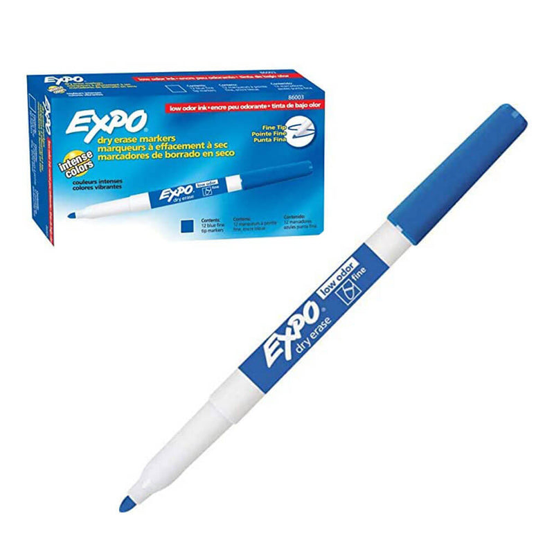Expo Dry Erase Fine Bullet Whiteboard-Marker, 12er-Pckg