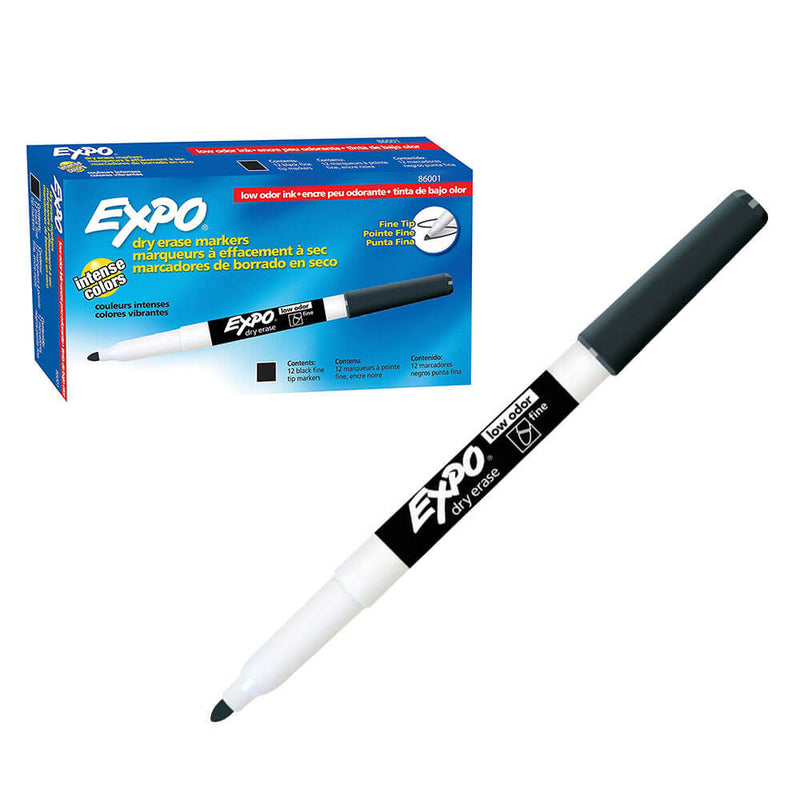 Expo Dry Marase Fine Bullet Whiteboard Marker 12pk