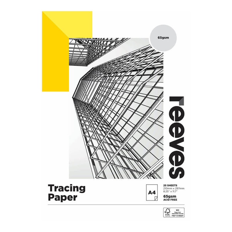 Reeves Tracing Paper Pad 65GSM (25 listů)