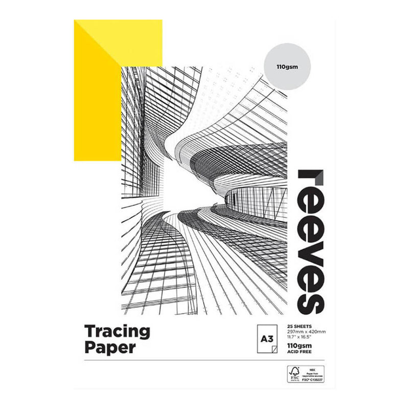Reeves Tracing Paper Pad 65GSM (25 listů)