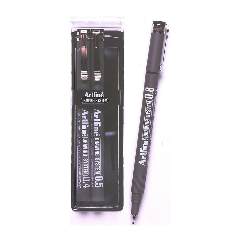 Artline Drawing System Pen Black (peněženka 3)