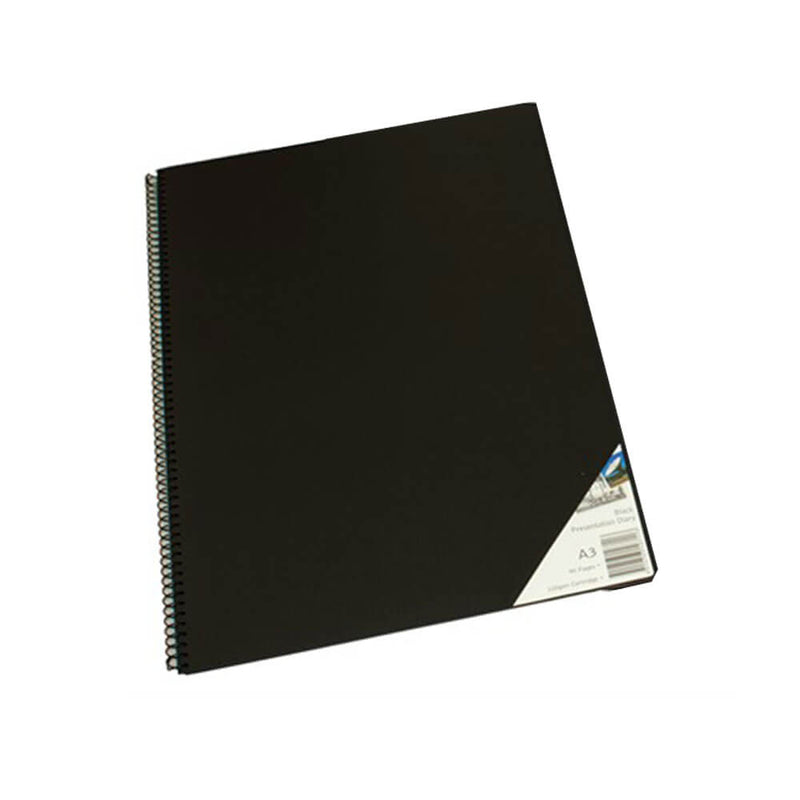 Quill Spiral Visual Art Diary Black Paper (45 listů)