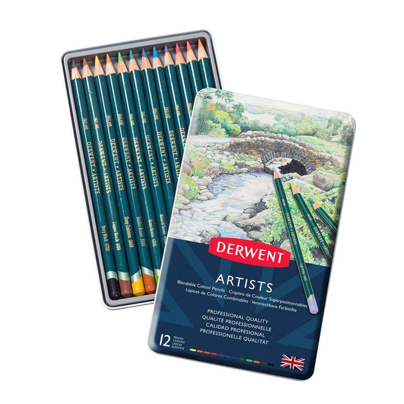 Derwent Artists Colored Pencil Tin Can