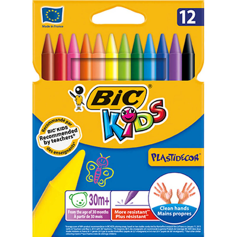 BIC Kids Plastidecor pastelky (12pk)