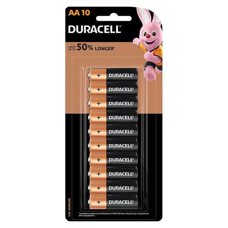 Duracell alkalické baterie (AA)