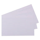 Quill Ruled System Cards 100pk (White)