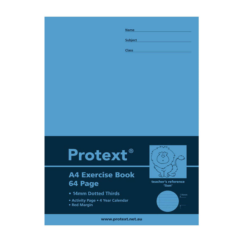 Protext Schulheft 64 Seiten mit gepunkteter Linie (A4)
