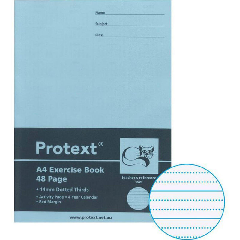 Protext Schulheft 48 Seiten mit gepunkteter Linie (A4)