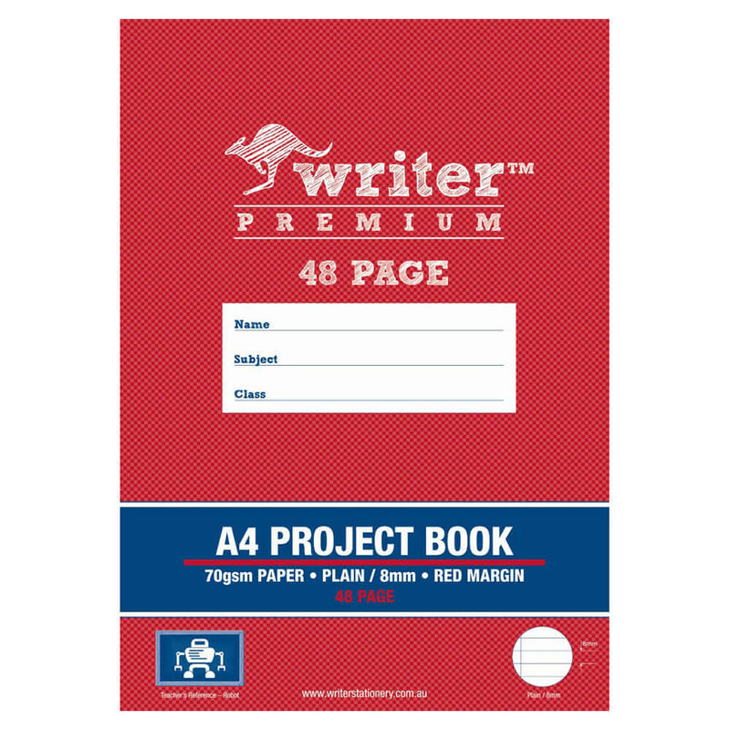 Writer Premium Projektbuch, blanko und liniert, 8 mm, A4