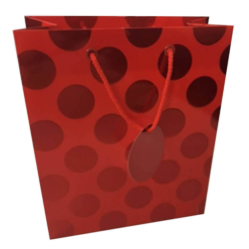 Ozcorp Foil Dot Gift Bag (Rot)