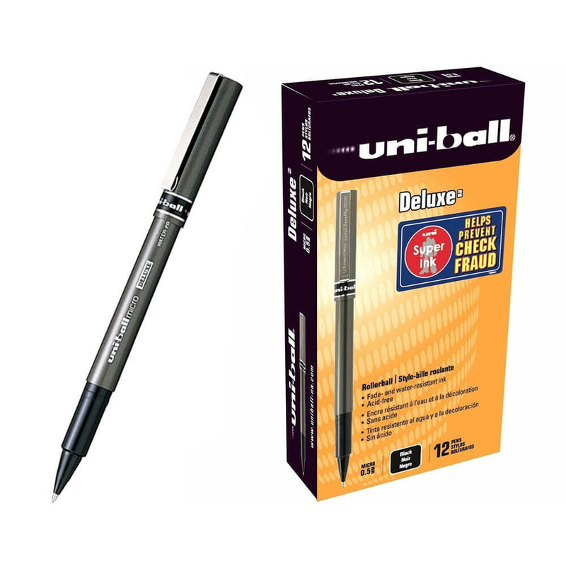 UNI-Ball Micro Deluxe Rollerball Pen 0,2 mm (12-balení)