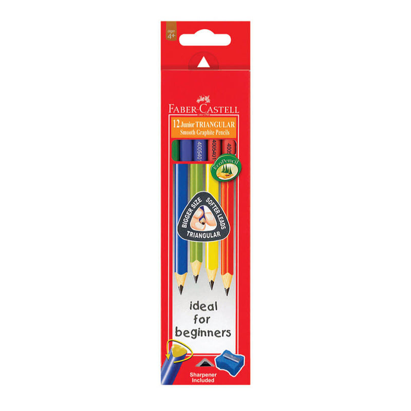 Faber-Castell Triangular Junior Grip Lead Pencil 12pcs