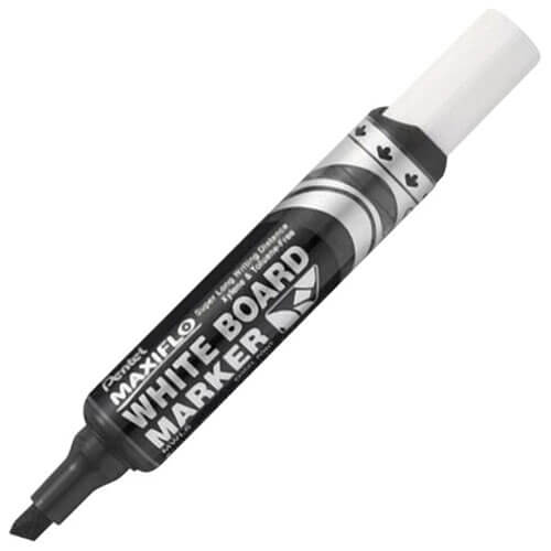 Pentel Maxi Chisel Tip Whiteboard Marker Black (Box of 12)