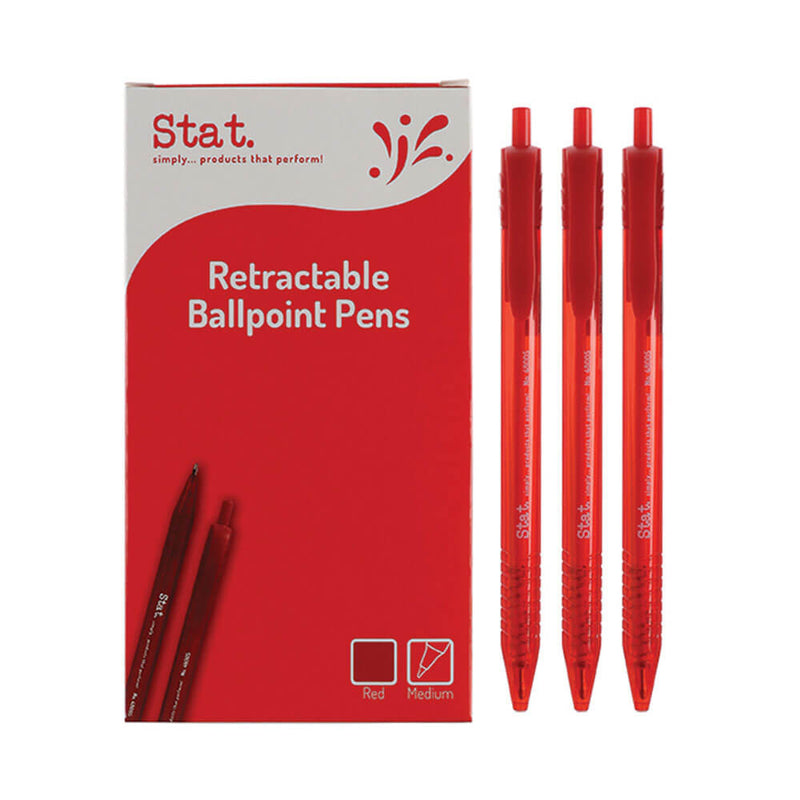 STAT zatahovací střední kuličkové pero 1 mm (krabice 12)