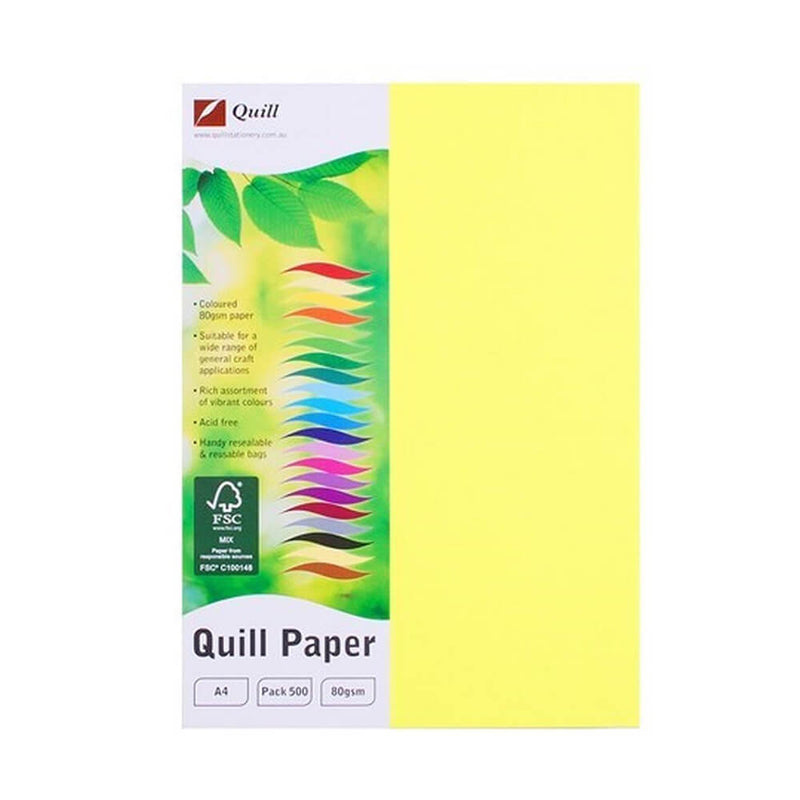 Quill A4 Colored Copy Paper 500pk (80GSM)