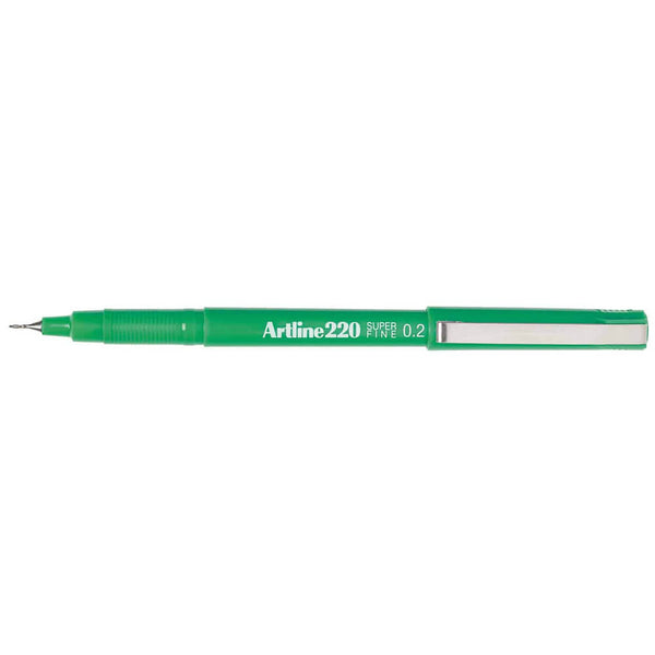 Artline Super Fine Point Green Marker (0.2mm)