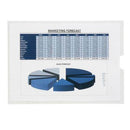 Marbig Clear Plastic Card držák 10pk (bez otvorů)