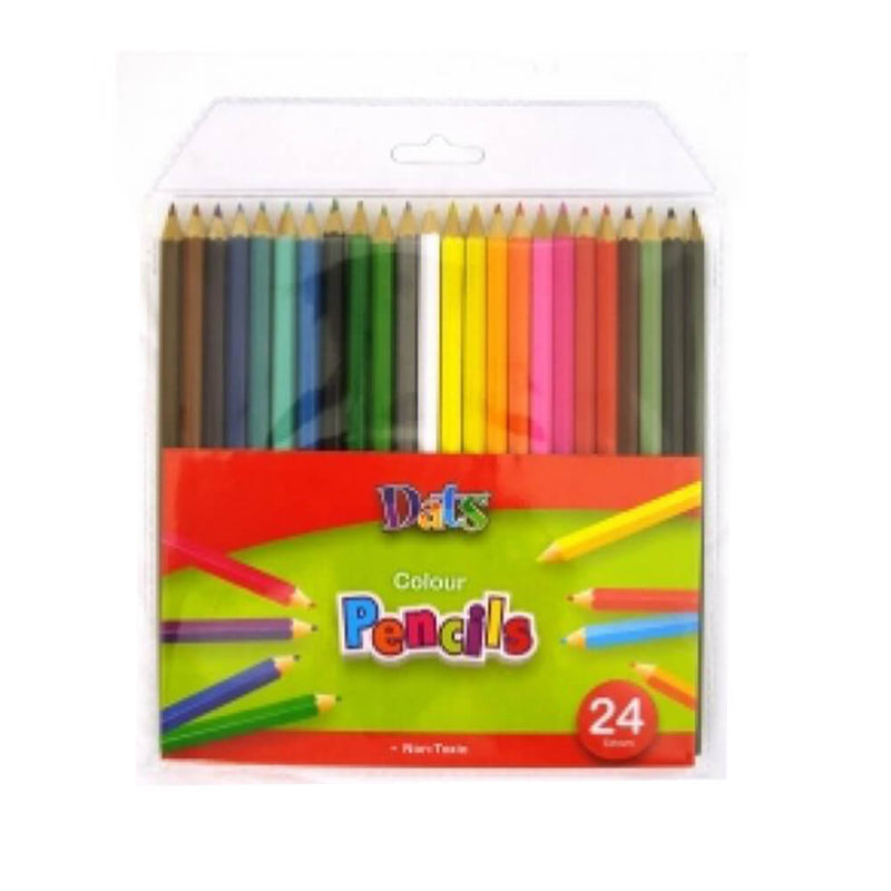 Datové barevné tužky v plné délce peněženky
