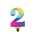 Alpen Metallic Rainbow Number svíčka