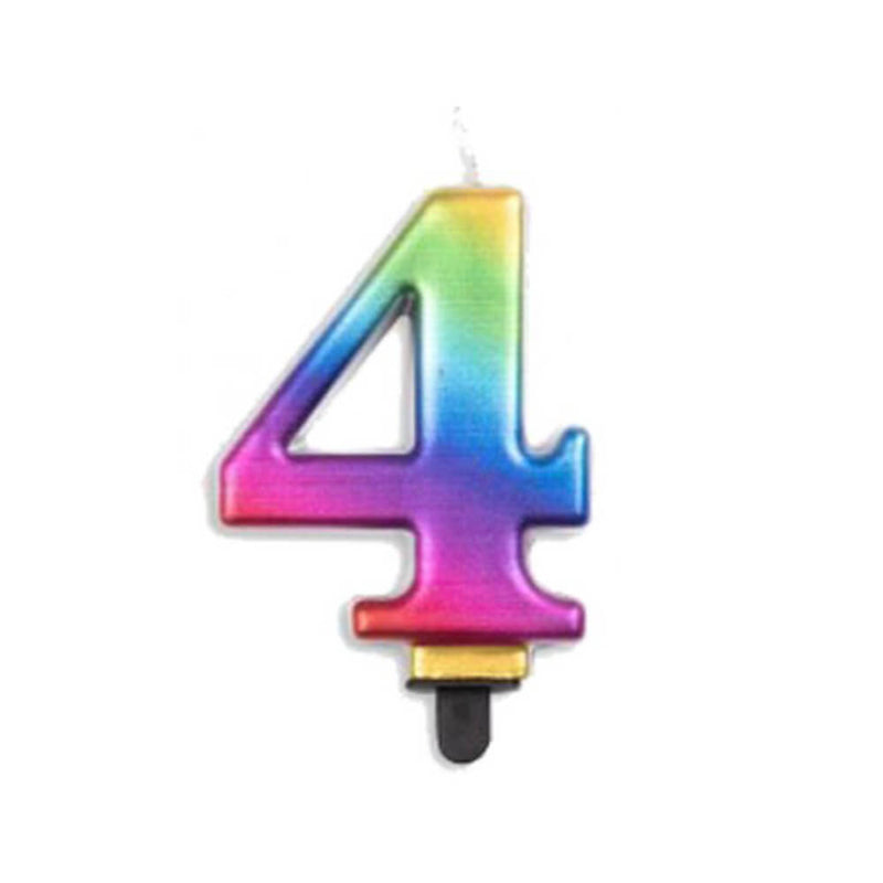 Alpen Metallic Rainbow Number svíčka