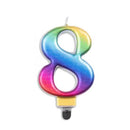 Alpen Metallic Rainbow Number svíčka