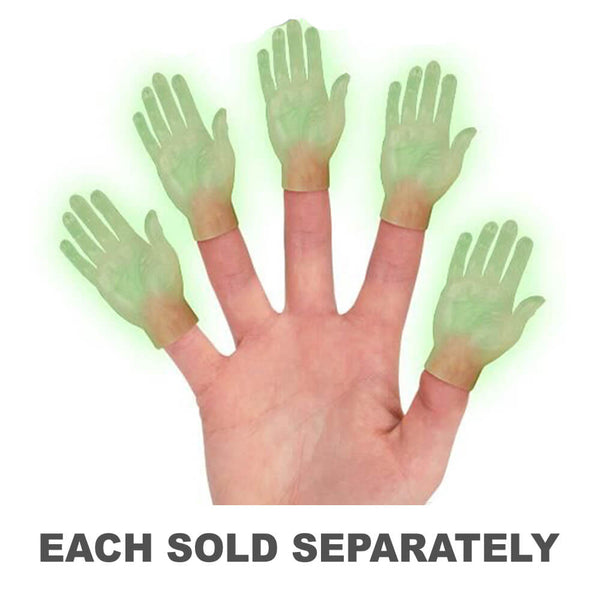 Archie McPhee Glow In The Dark Hand Finger Puppets